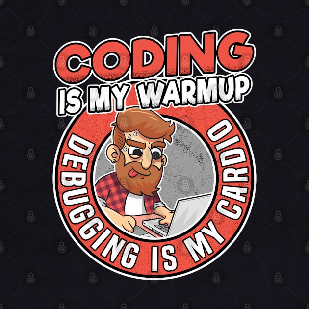 Coding & Debugging Funny Programmer Coder Nerd by Kuehni